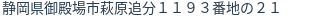 住所（登記所在地）