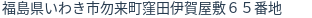 住所(登記所在地)