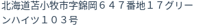 住所（登記所在地）