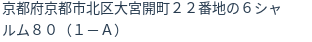 住所（登記所在地）