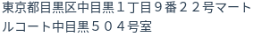 住所（登記所在地）