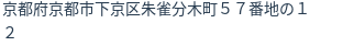 住所(登記所在地)