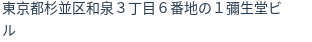 住所（登記所在地）