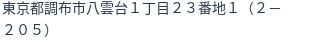 住所（登記所在地）