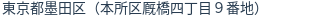 住所（登記所在地）