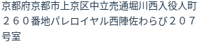 住所(登記所在地)