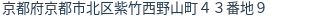住所（登記所在地）