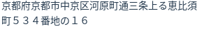 住所(登記所在地)