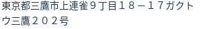 住所(登記所在地)