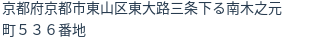 住所（登記所在地）