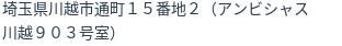 住所（登記所在地）