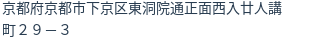 住所（登記所在地）