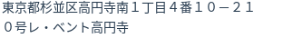 住所（登記所在地）