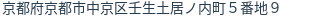 住所（登記所在地）