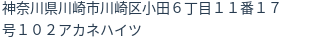 住所（登記所在地）