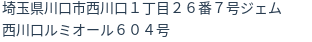 住所（登記所在地）