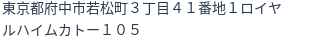 住所(登記所在地)