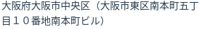 住所(登記所在地)