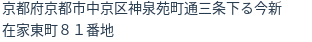 住所（登記所在地）