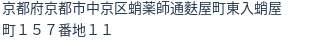 住所（登記所在地）