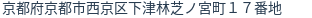 住所（登記所在地）