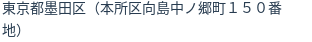 住所（登記所在地）