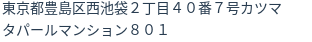 住所（登記所在地）