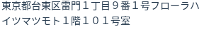 住所(登記所在地)