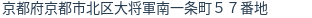 住所（登記所在地）