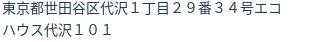 住所（登記所在地）