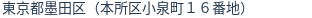 住所（登記所在地）