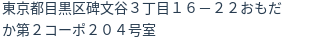 住所（登記所在地）