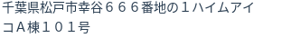 住所（登記所在地）