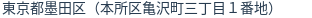 住所（登記所在地）