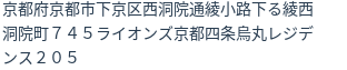 住所（登記所在地）