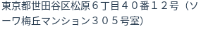 住所（登記所在地）