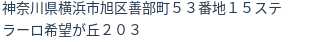 住所(登記所在地)