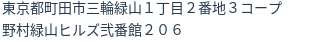 住所(登記所在地)