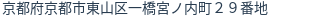 住所（登記所在地）