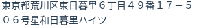 住所(登記所在地)