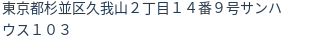 住所（登記所在地）