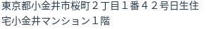 住所(登記所在地)