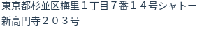 住所(登記所在地)