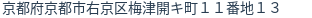 住所(登記所在地)