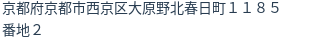 住所(登記所在地)