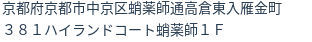 住所(登記所在地)