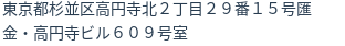 住所(登記所在地)