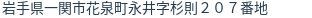 住所(登記所在地)