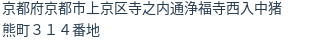 住所（登記所在地）