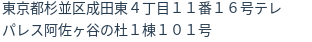 住所（登記所在地）
